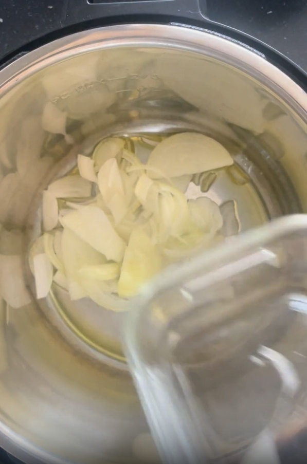 Add onions to Instant Pot