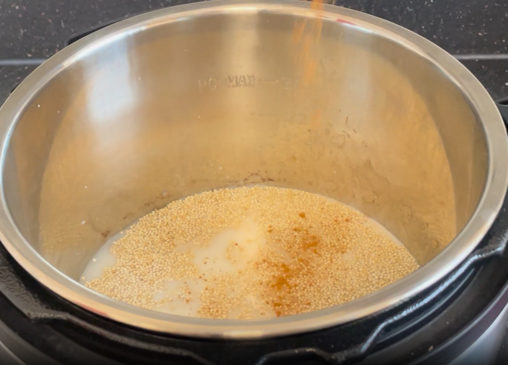 Adding in sweet cinnamon to instant pot