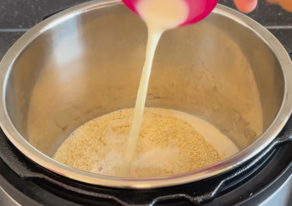 Adding in whole milk to instant pot