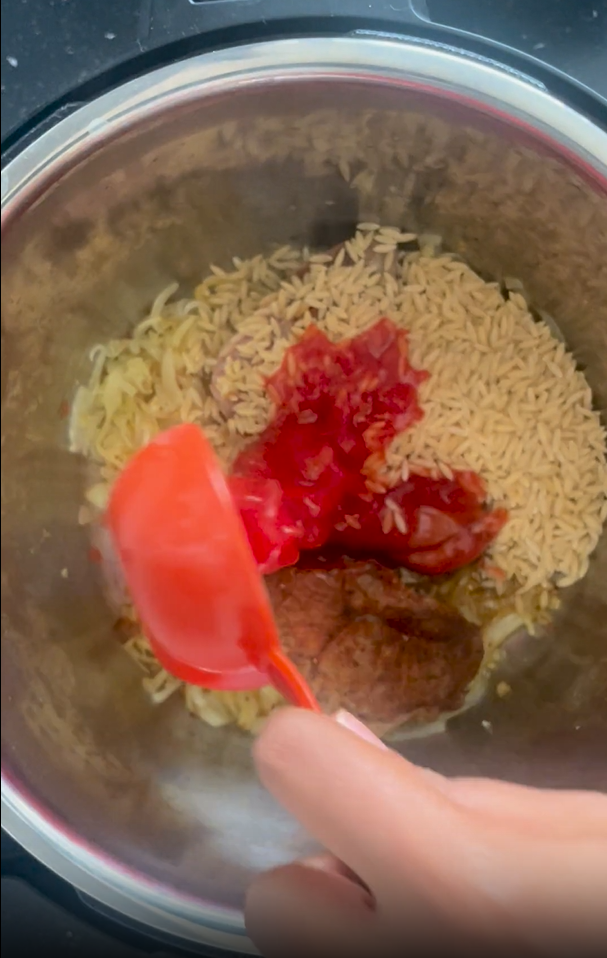 Adding tomatoes to instant pot